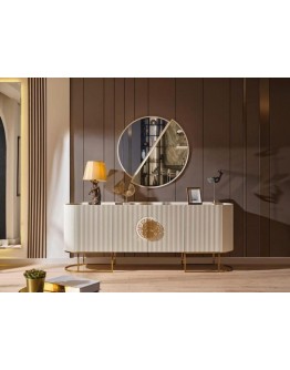 Lucci Konsol ve Ayna Beyaz